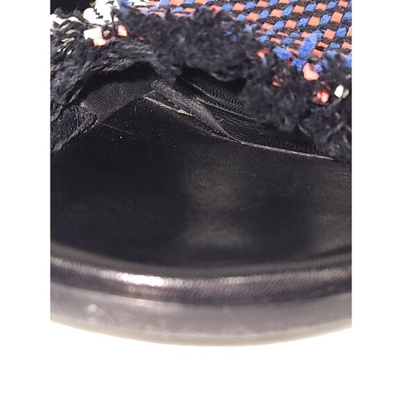 Proenza Schouler Woven Raffia Fringe Slides Size 38 US 7.5 Women's Sandals $595 - Picture 8 of 13